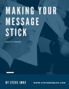 Making your Message Stick Paper